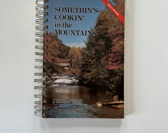 Vintage Cooking in the Mountains country cooking cookbook regional recipes norteat Georgia mountain southern cookbook 1990s illustrations