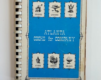 Vintage Atlanta cooks for Company 1960s  southern recipes regional cookbook the junior associate of Atlanta music club  retro recipes