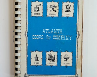 Vintage Atlanta cooks for Company 1960s  southern recipes regional cookbook the junior associate of Atlanta music club  retro recipes