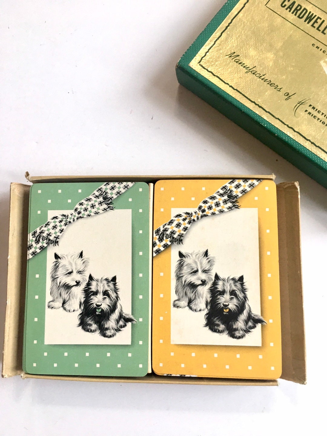 Vintage Cardwell and Westinghouse Double Set of Playing Cards. Black