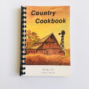 Vintage country cooking cookbook regional recipes New England cookbook 1970s newburyport Massachusetts’s Assembly of God