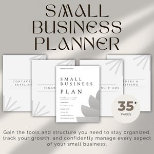 Small Business Planner Editable Canva Template, Sales & Social Media Tracker (Digital Download)