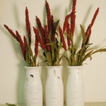 Painted Milk Bottle decor, table decor, country decor, Fall decor, holiday decor, table centerpiece, rustic decor,vase, flower vase