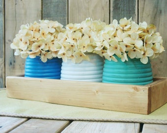 Honey Pot Rustic Box, table centerpiece, rustic decor, rustic table centerpiece, wooden box, home decor, wedding centerpiece