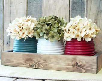 Honey Pot Rustic Box, table centerpiece, rustic decor, rustic table centerpiece, wooden box, home decor, wedding centerpiece