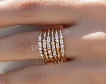 Anillo de código Morse para mujer, anillo con inicial, joyería personalizada, anillo con todas las letras del alfabeto, regalo de Navidad, anillo con inicial de oro macizo, regalo de aniversario
