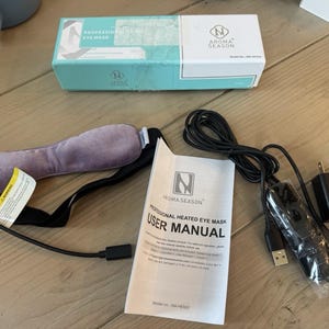 Aroma Saison Beheizte Augenmaske USB Warme Kompresse Trockenes Auge Migräne Relief Lila Bild 1