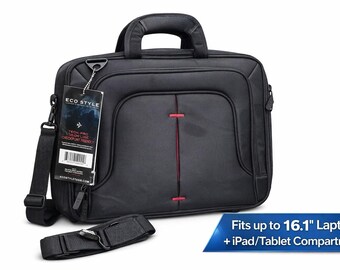 Eco Style Tech Pro Case 16.1" Topload LapTop Tasche Checkpoint Freundlich NEU