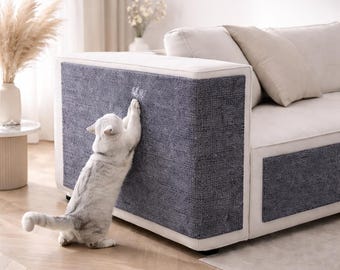 Premium Sisal Cat Scratch Protector for Couch, Walls & Furniture – Anti-Scratch Sofa Mat, Self-Adhesive Cat Scratcher, 7 Colors, 8 Sizes