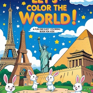 Let’s Color the World! 20 Printable Coloring Pages for Kids | Landmarks of the World