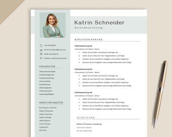 Lebenslauf Vorlage Word, Bewerbungsvorlage, Google Docs, Pages, Moderner Lebenslauf, Anschreiben, Anlagen, Deckblatt, Motivationsschreiben