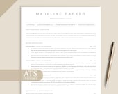 ATS Friendly Resume Template Word, Pages, Google Docs, Ats Resume, ATS CV, Minimalist Resume, Simple Resume, Basic Resume, Clean Resume Ats