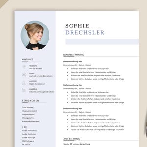 Bewerbungsvorlage Deutsch, Lebenslauf Vorlage Word, Google Docs & Pages, Cv Vorlage Anschreiben, Anlagen, Deckblatt, Motivationsschreiben