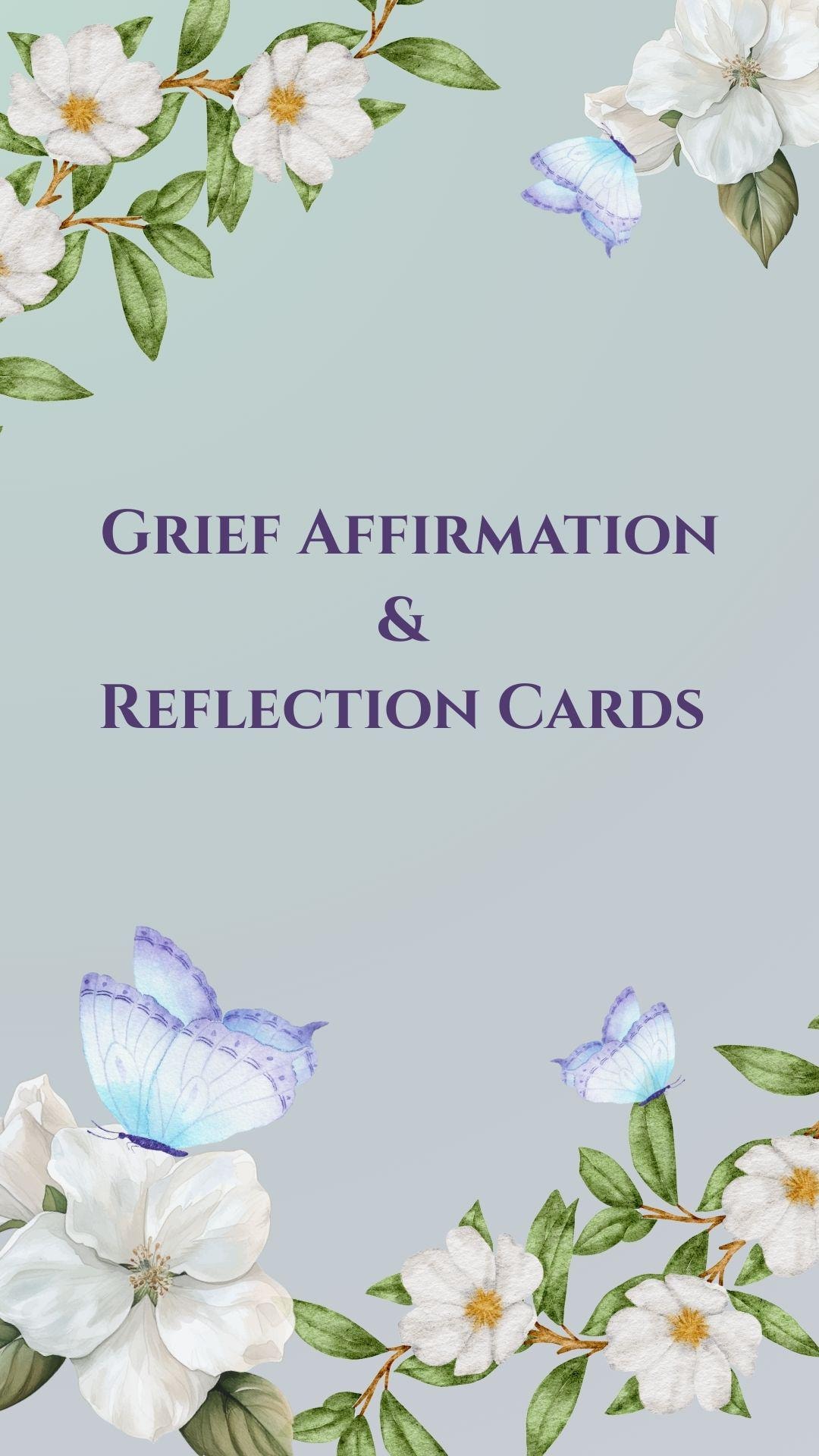 20 Grief Affirmation Cards for Healing & Comfort | Printable Grief ...