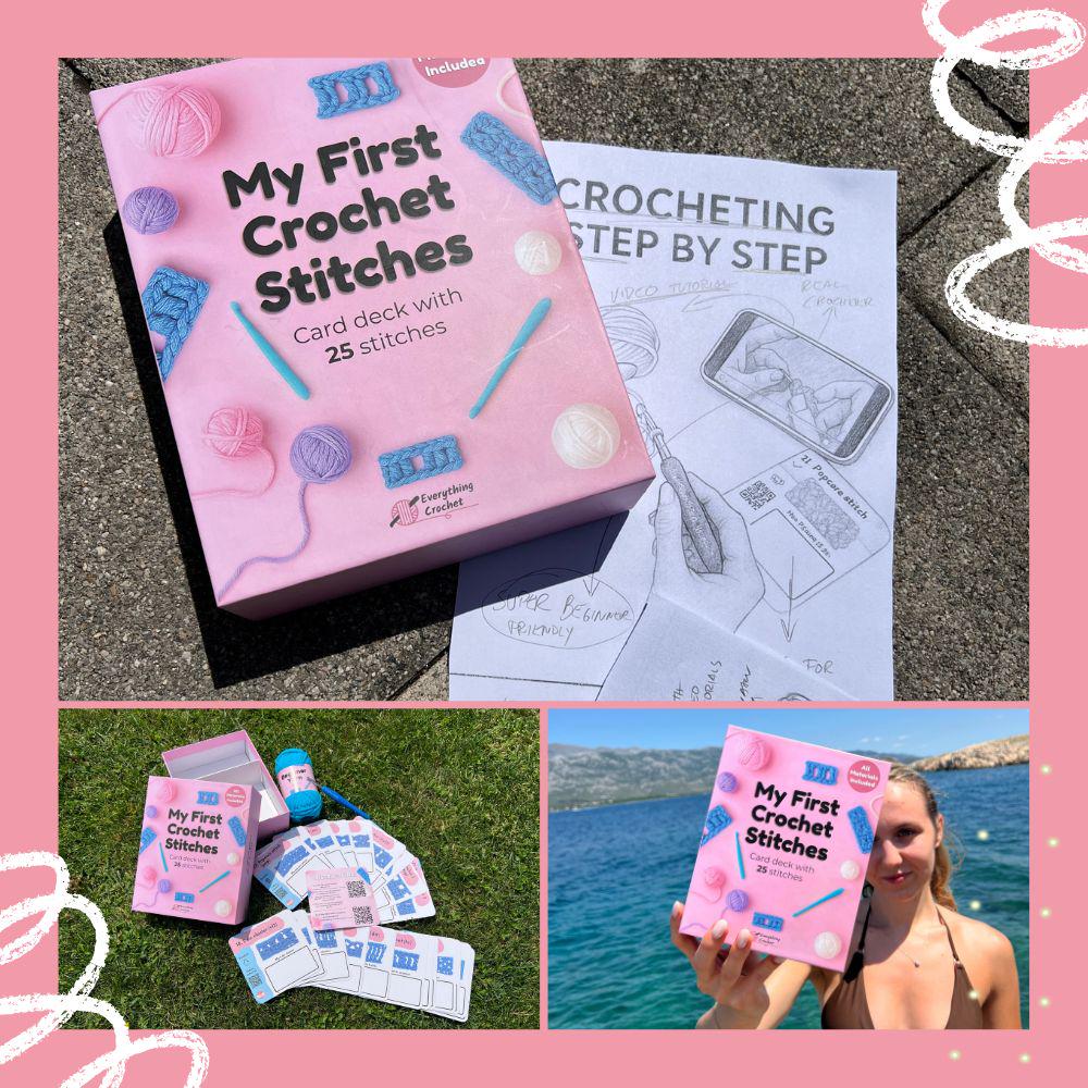 Crochet Stitch Cards Kit for Beginners: 25 Video Tutorials - Etsy