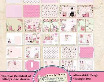 Valentine Breakfast at Tiffanys Junk Journal, Tiffany Journal, DIY Journal, Breakfast at Tiffanys Journal