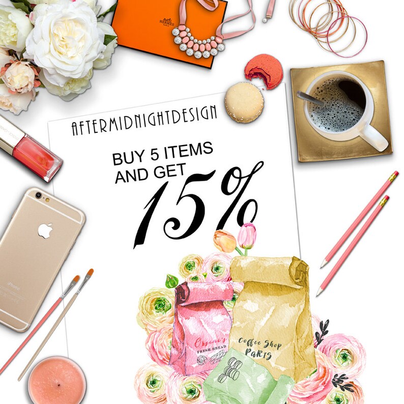 Audrey Hepburn Clipart Set: Breakfast at Tiffany's Fashion Illustrations (Digital Download, 31 PNGs) image 7