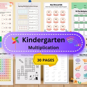 30 Printable Multiplication Worksheets, Fill in the Blanks, Single Digit Multiplication (Numbers 1–12), Maths Drills, Math Learning for Kids
