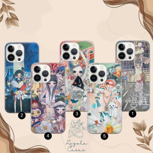 Aya Takano Artl Phone Case Drawing Cover for iPhone 16e, 15, 14, 13, 12, 11, Google Pixel 9 Pro, 8, 7A, Samsung S25 edge, S24 FE, A71, A36