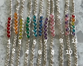 Hemp beaded bracelet