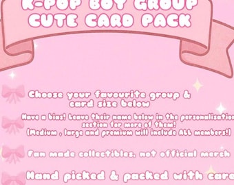 K-Pop Boy Group-kaartenpakket - door fans gemaakte verzamelobjecten
