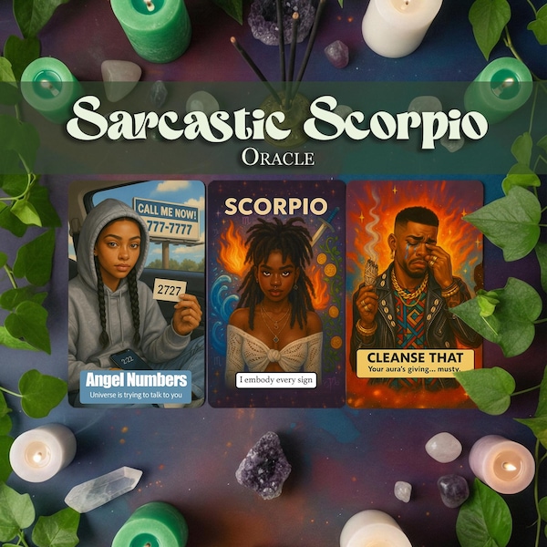 Cartas del Oráculo del Escorpio Sarcástico - Tarot