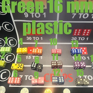 Laddade tärningar / gaffade tärningar (lek) eller (Trey-boll)