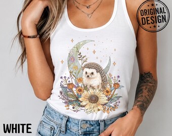 Boho Hedgehog Racerback Tank Top Gift