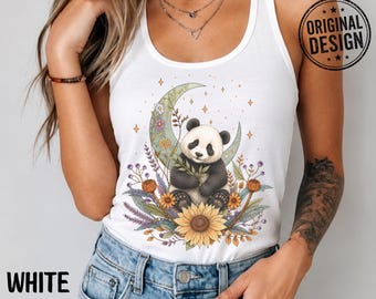 Boho Panda Racerback Tank Top Gift