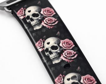 NEW Punk Skull Apple Watch Band Amazon.com: VIQIV Leather Skull Cuff Bracelet Compatible  main image 4