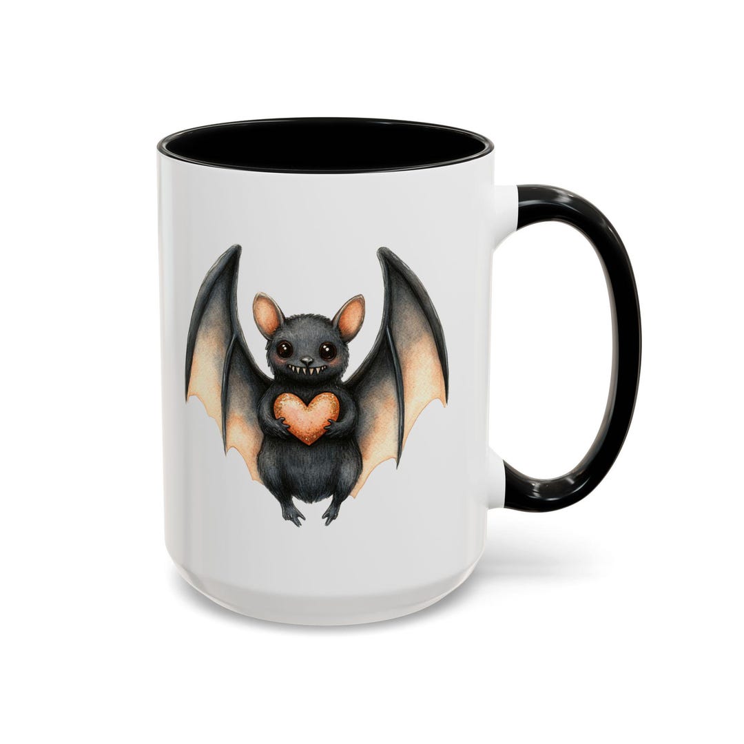 Bat Mug, Cute Kawaii Bat Coffee Mug Halloween Gift Animal Lover Cup ...