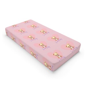 Cute Sweet Baby Bear Changing Pad Cover, Nursery Décor, Baby Shower Gift, Infant Essentials, Soft Toy Bear Design