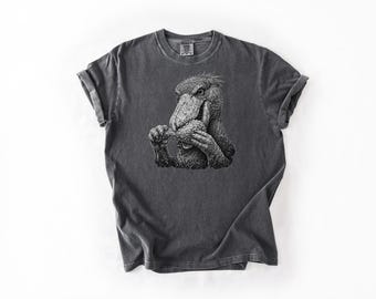 Camiseta divertida de picozapato, camiseta de pata de pollo de cigüeña, monocromática, estilo grunge de los 90, camiseta Comfort Colors
