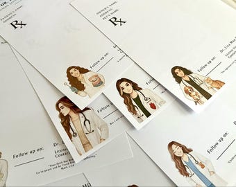 Editable RX Pad & Memo Template: Printable Medical Stationery (Canva Template Digital Download