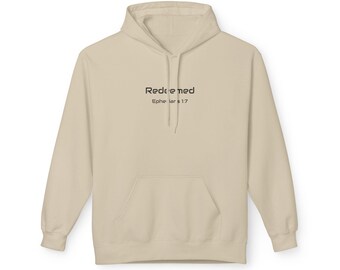 Felpa con cappuccio Faith Wear in pile - Abbigliamento cristiano, comodo, pullover unisex, moda casual, regalo per lui/lei, ideale per l'autunno/inverno