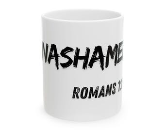 Tazza in ceramica ispiratrice per gli amanti del caffè, regalo basato sulla fede, bicchieri motivazionali, regalo di incoraggiamento, Romani 12:1