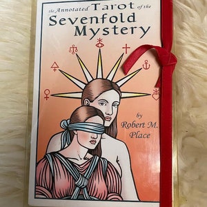 The Annotated Tarot of the Sevenfold Mystery Robert M Place 2008 LARGE Deck ALCHEMY Occult ART Tarot Deck Rare Hard to Find oop