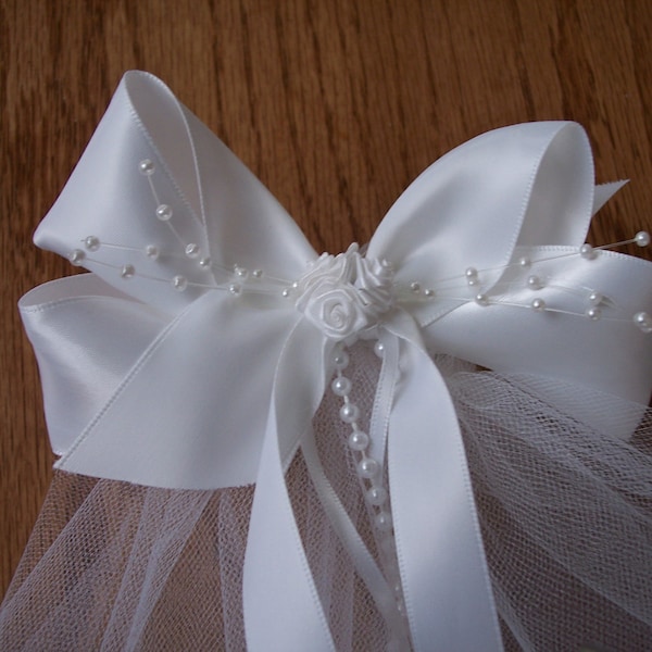Bow Veil Etsy