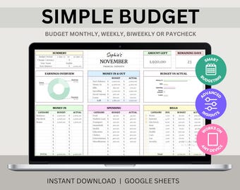 Einfacher Budgetplaner: Google Sheets Template (inklusive PDF-Anleitung)