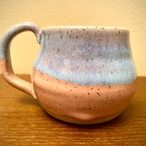 15oz Handmade Ceramic Mug, stoneware mug, wheel-thrown mug, handmade pottery, pottery mug, handmade ceramic coffee mug, handmade coffee mug