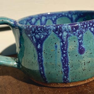 Tazza in gres realizzata a mano, ceramica tornita, tazza da caffè in ceramica