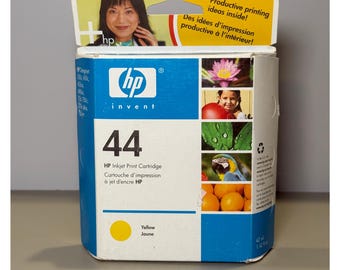 HP 44 Yellow Ink Cartridge – Genuine OEM – For DesignJet Printers – Sealed Box