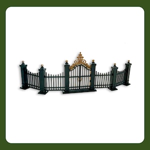 Department 56 Heritage Village Collection “Wrought Iron Gate & Fence” #5514-0 – Vintage Retired Accessory