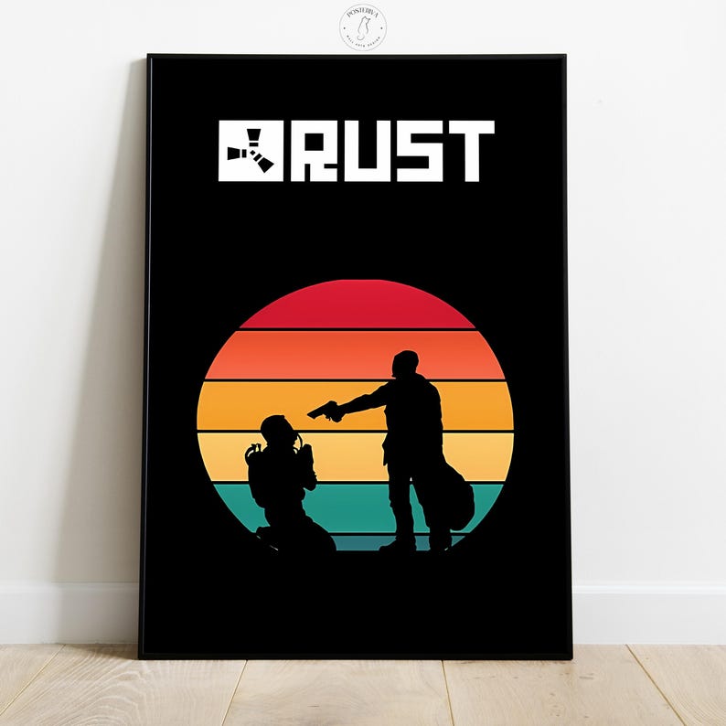 Rust Poster | Video Game Wall Art | Gamer Room Decor | Home Decor - Etsy