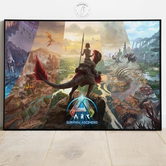 Ark Survival Ascended Poster: Video Game Wall Art - Etsy