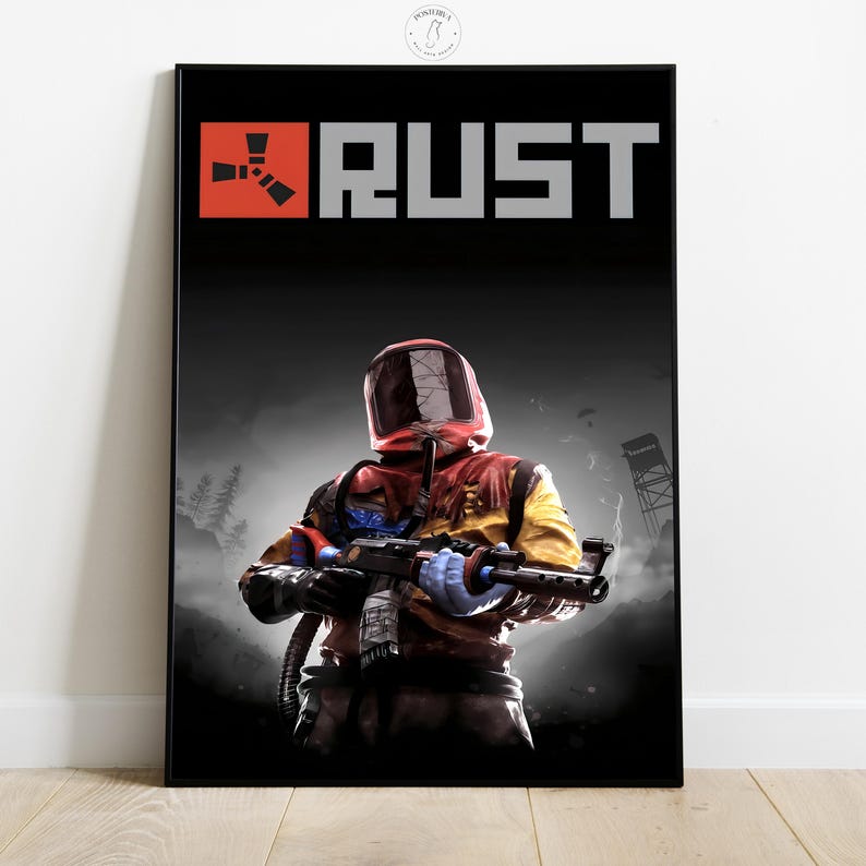 Rust Poster | Video Game Wall Art | Gamer Room Decor | Home Decor - Etsy