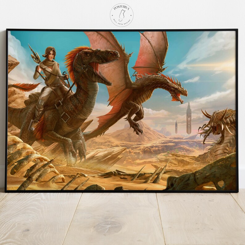Ark Survival Evolved Poster | Gamer Room Wall Art - Etsy