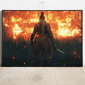 Sekiro Shadows Die Twice Poster | Video Game Wall Art | Gamer Room Decor | Game Poster Print | Home Wall Decor | Gamers Gift