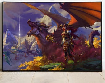 World of Warcraft Poster | Video Game Wall Art | Gamer Room Decor