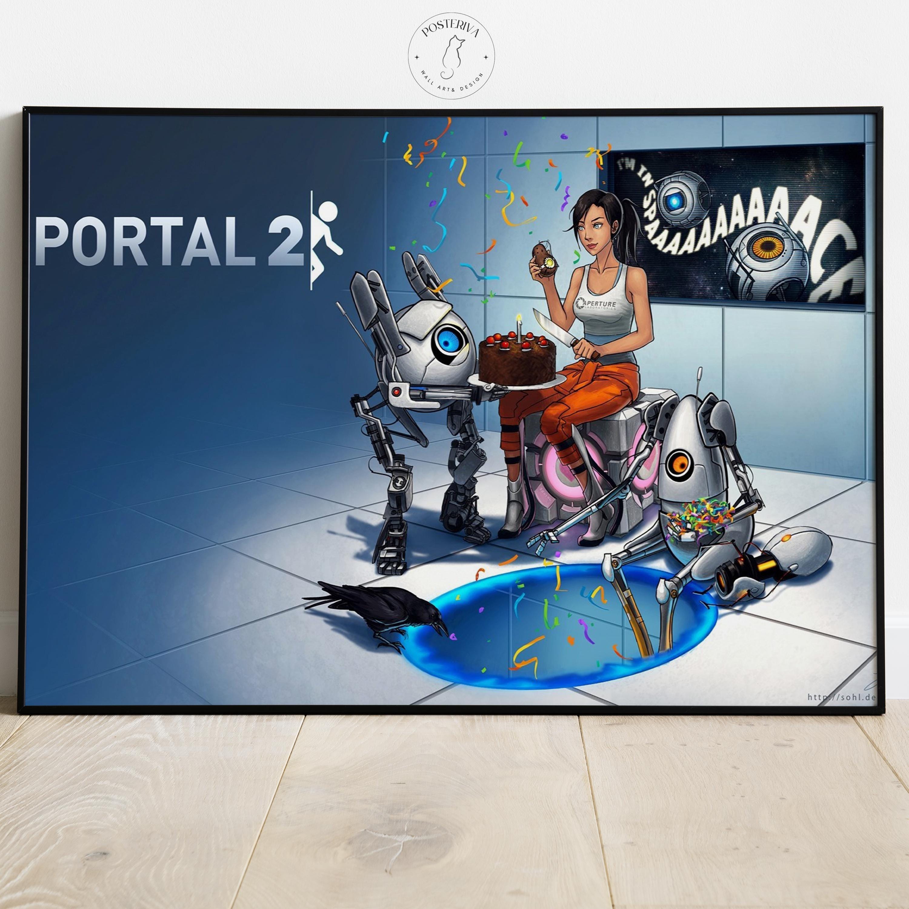 Portal 2 Poster | Premium Gamer Room Wall Art - Etsy